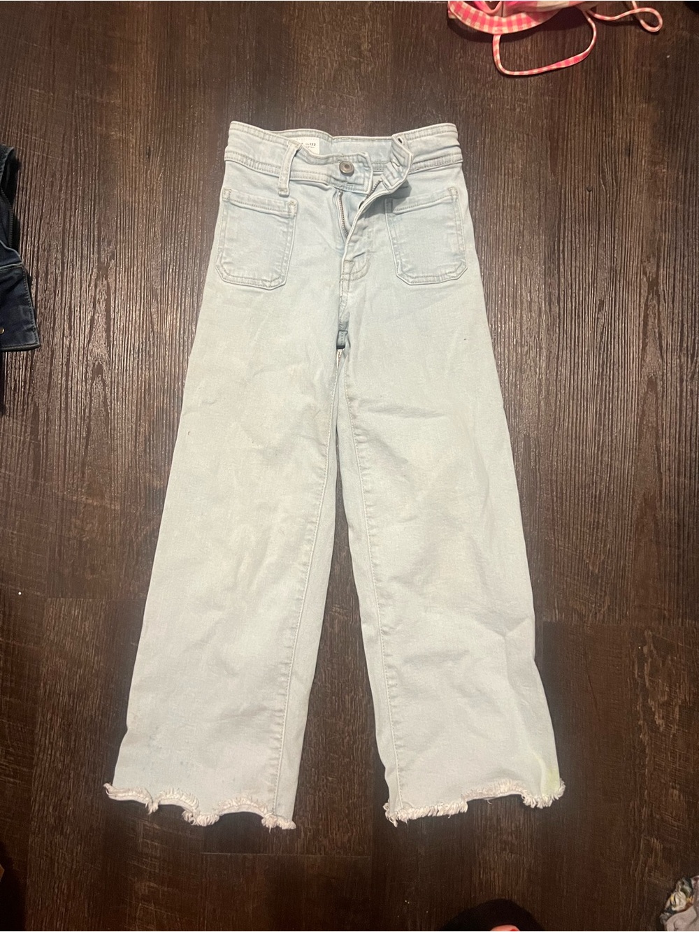 Zara Light Blue Wide-Leg Kids Jeans